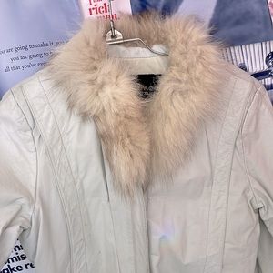 •Wilsons•Vintage leather Jacket with fur collar